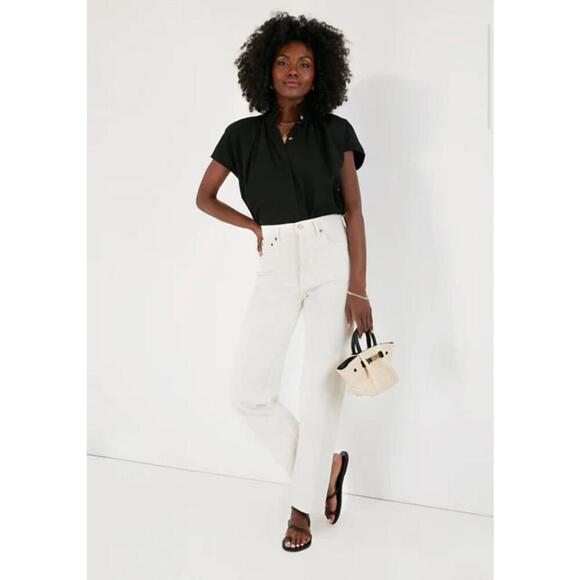 Tuckernuck Pomander Place Black Rae Blouse Top NWT Extra Small XS - Picture 2 of 8